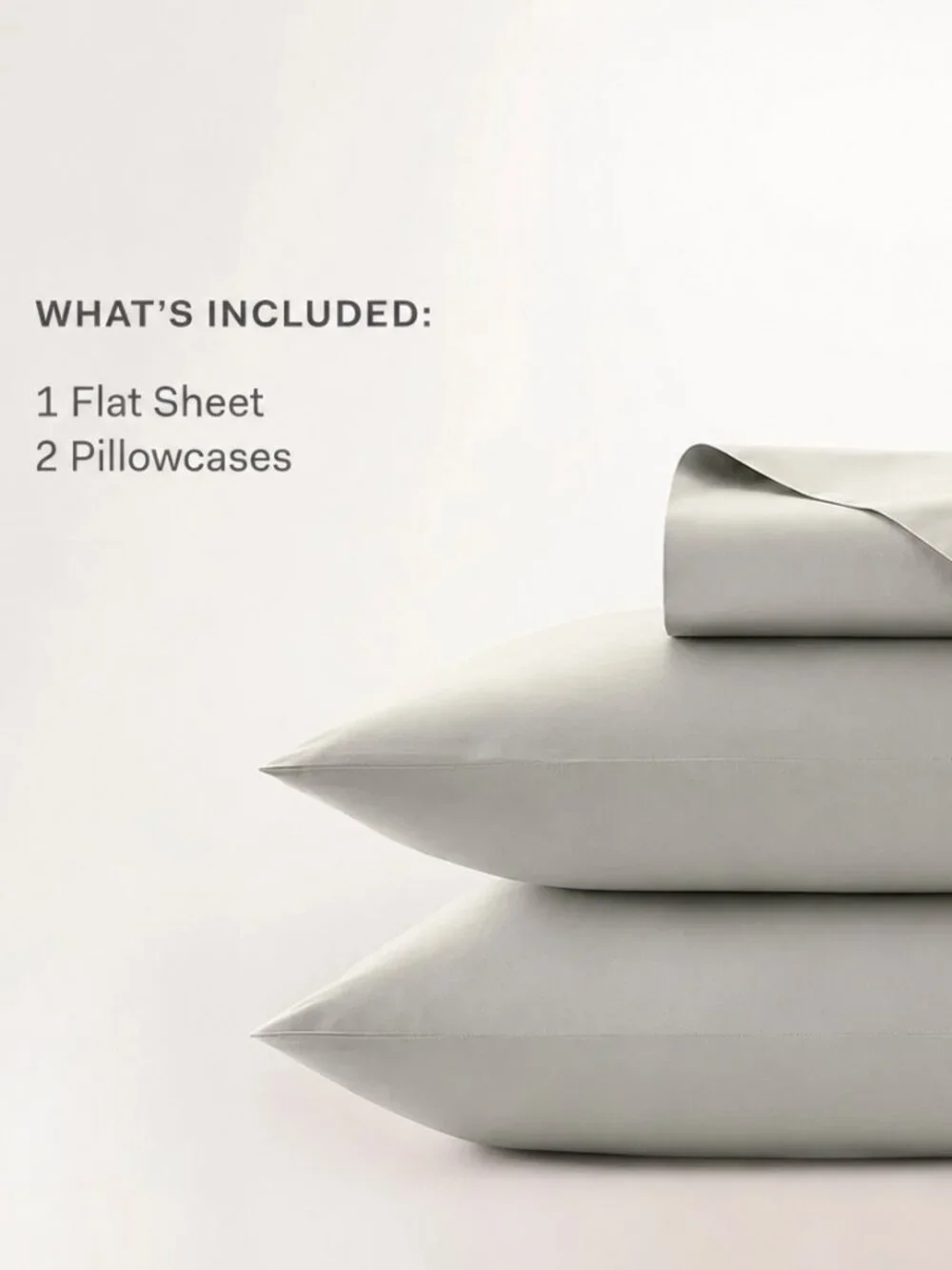 NEW! Boll & Branch Signature Hem FULL SHEET SET Flat Pillowcase Organic Cotton